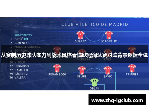 从赛制历史球队实力到战术风格看懂欧冠淘汰赛对阵背景逻辑全貌 从赛制历史球队实力到战术风格看懂欧冠淘汰赛对阵背景逻辑全貌